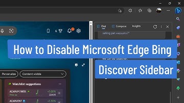 How to Disable Microsoft Edge Bing Discover Sidebar
