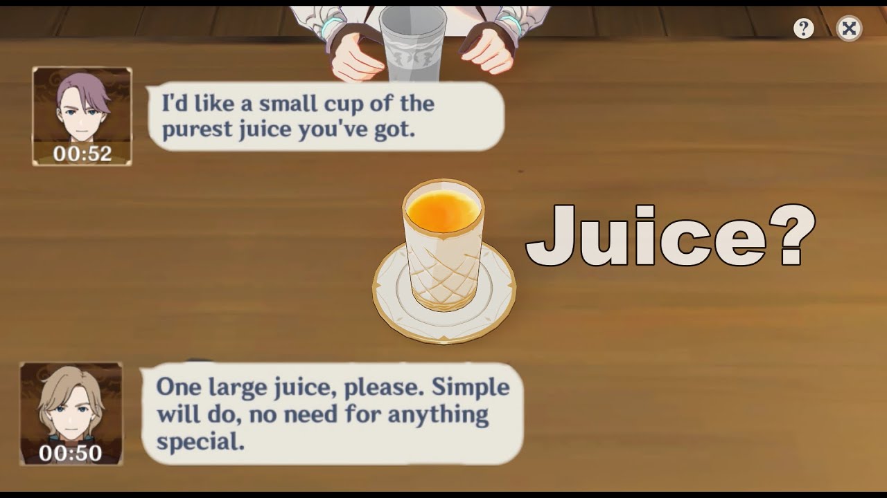 Purest Juice and Juice Recipe Genshin Impact Bartender Event Of Drink ADreaming Shorts