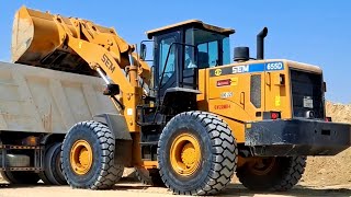 Powerful SEM 655D Caterpillar Wheel Loader Loading | Dump Trucks |How To Loading Trucks