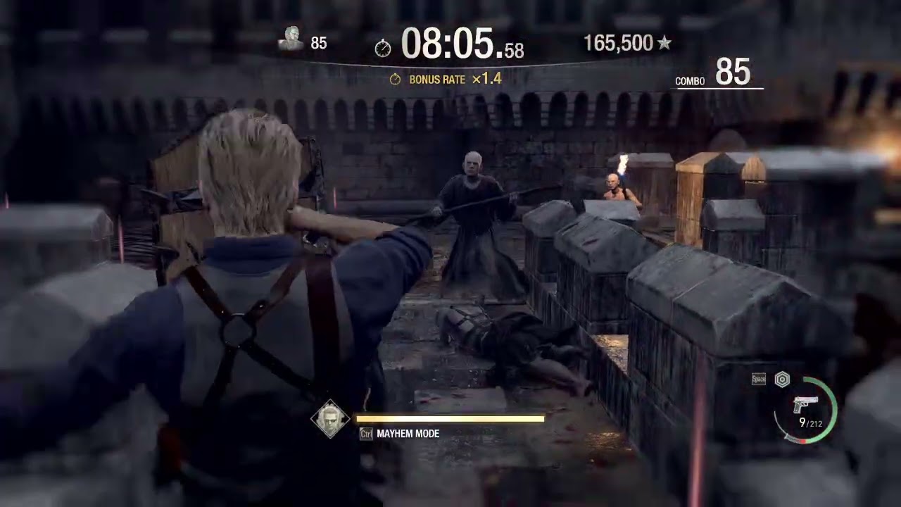 Resident Evil 4 Remake - Mercenaries - Castle - WESKER S++