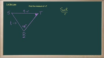 WCLN - Using the Sine Law to find an angle