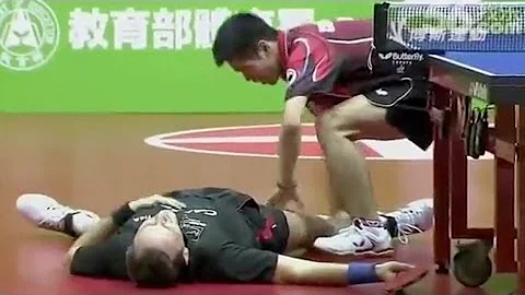The Funniest Table Tennis Match in HISTORY - DayDayNews