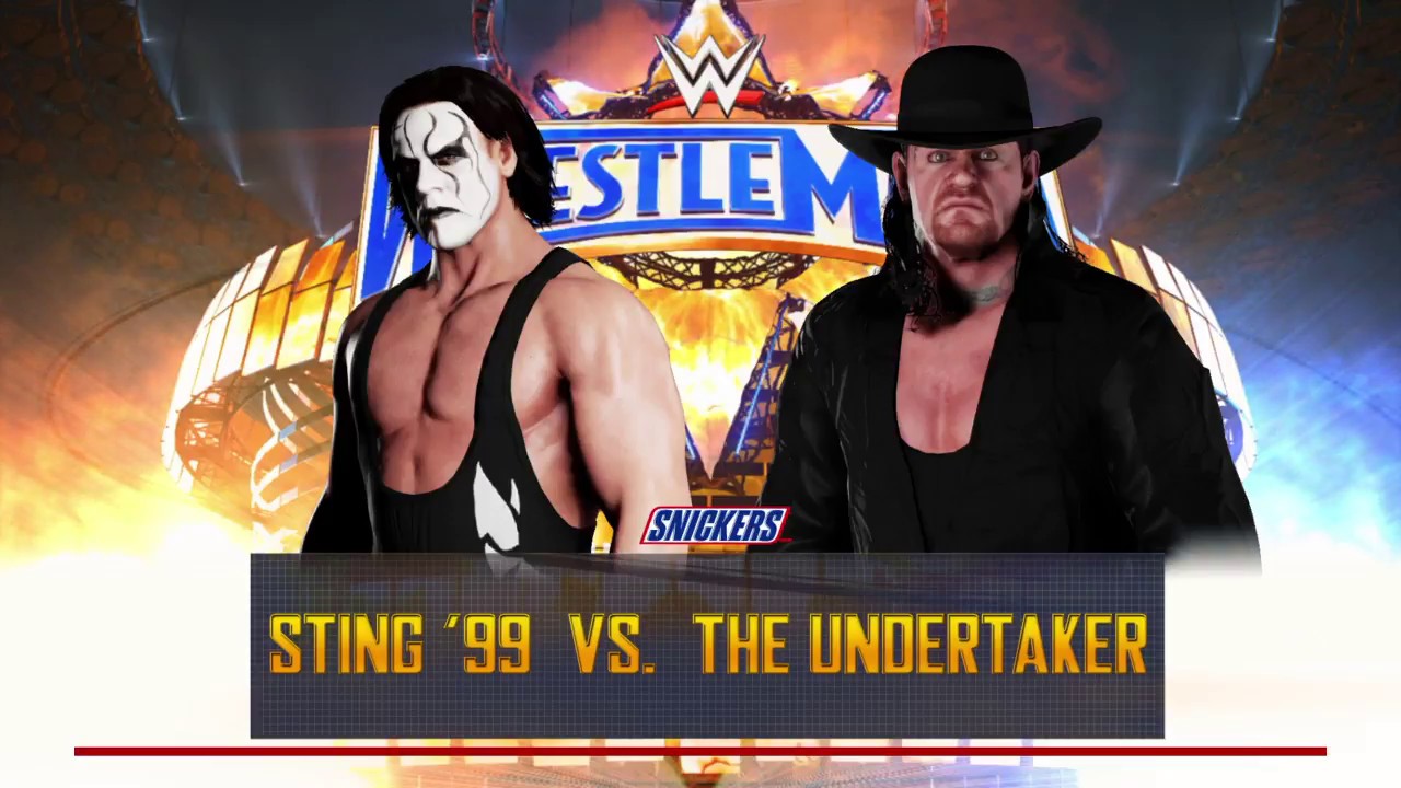 WWE 2K18 - Sting '99 v Undertaker - YouTube