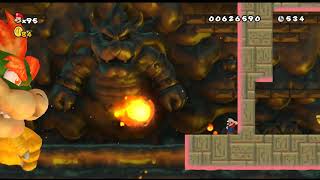 New Super Mario Bros. Wii - Replacing 1-1 with the final castle