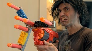NERF WAR: LEGO FIDGET SPINNER NERF GUN!