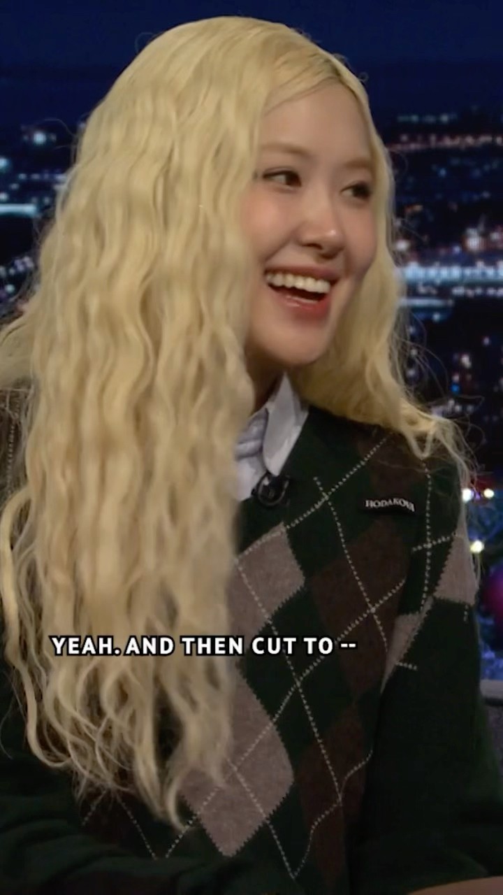 #ROSÉ on auditioning for #BLACKPINK ? #FallonTonight #BLINKS