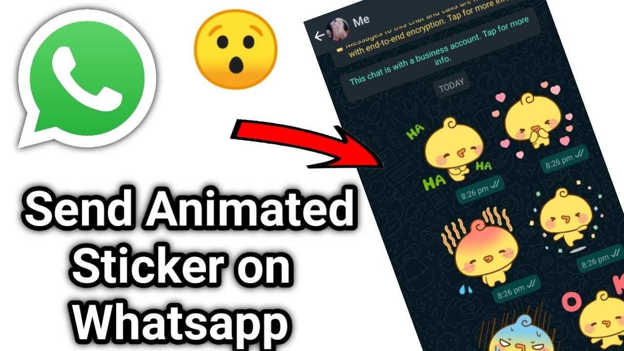 Animated stickers on whatsapp Main Image