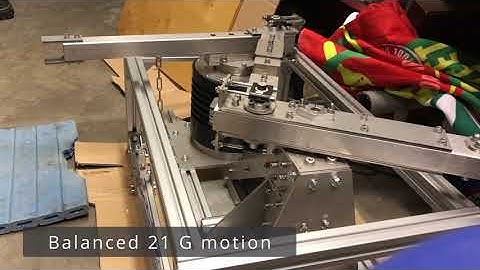 Dynamically balanced robotic arm for high speed manipulation