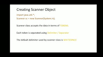 Scanner string tokenizer in java