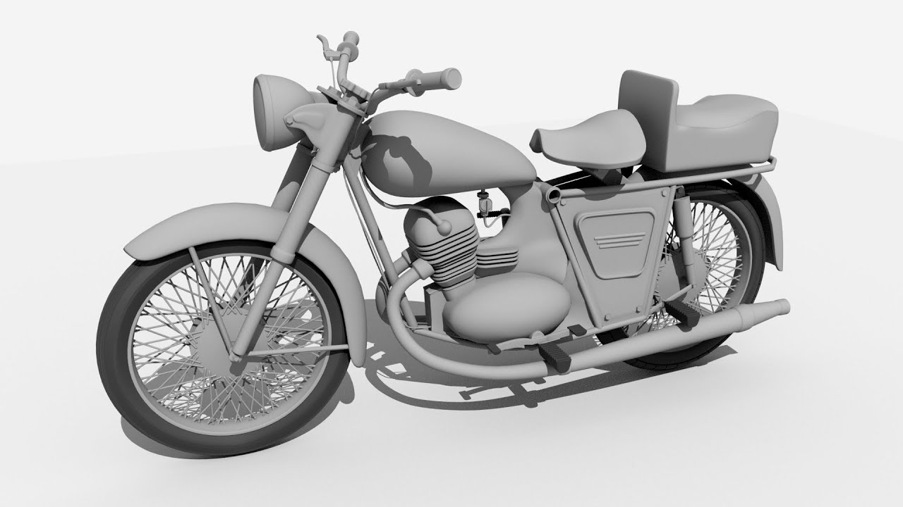 How to model a Motor Bike in Autodesk Maya part 4 of 4. - YouTube