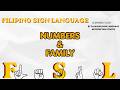 Learn Filipino Sign Language in the Philippines | Numbers&Family