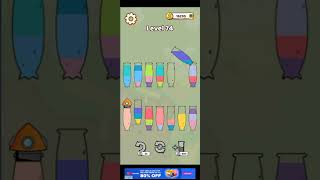 How to complete Drink sort master advance mod Level 74