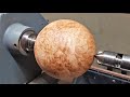 Woodturning - How Cool is Maple Burr !! (no mid roll ads)