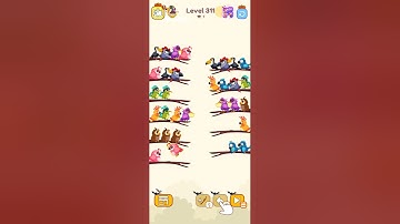 bird sort color game level 311 #games #colorgame #birdsortcolor #birdsortcolorpuzzle #untitledgoose