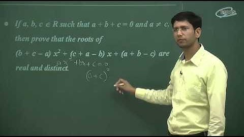 Maths IIT Quadratic Equation by Manoj Chauhan Sir