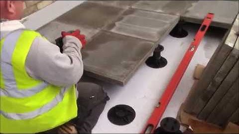 Laying Paving Slabs Using Wallbarn Adjustable Pedestals