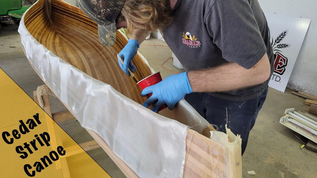 DIY, Fiberglassing a Cedar Strip!!