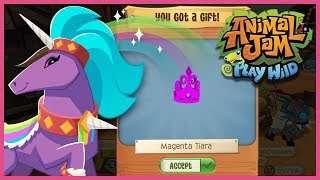 AJPW Magenta Tiara & RARE items giveaway!  Animal Jam Play Wild Live Stream