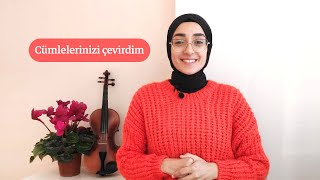 Arapçasını merak ettiğiniz cümleleri çevirdim /ترجمت جملكم