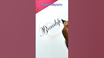 Copperplate Calligraphy || Beautiful