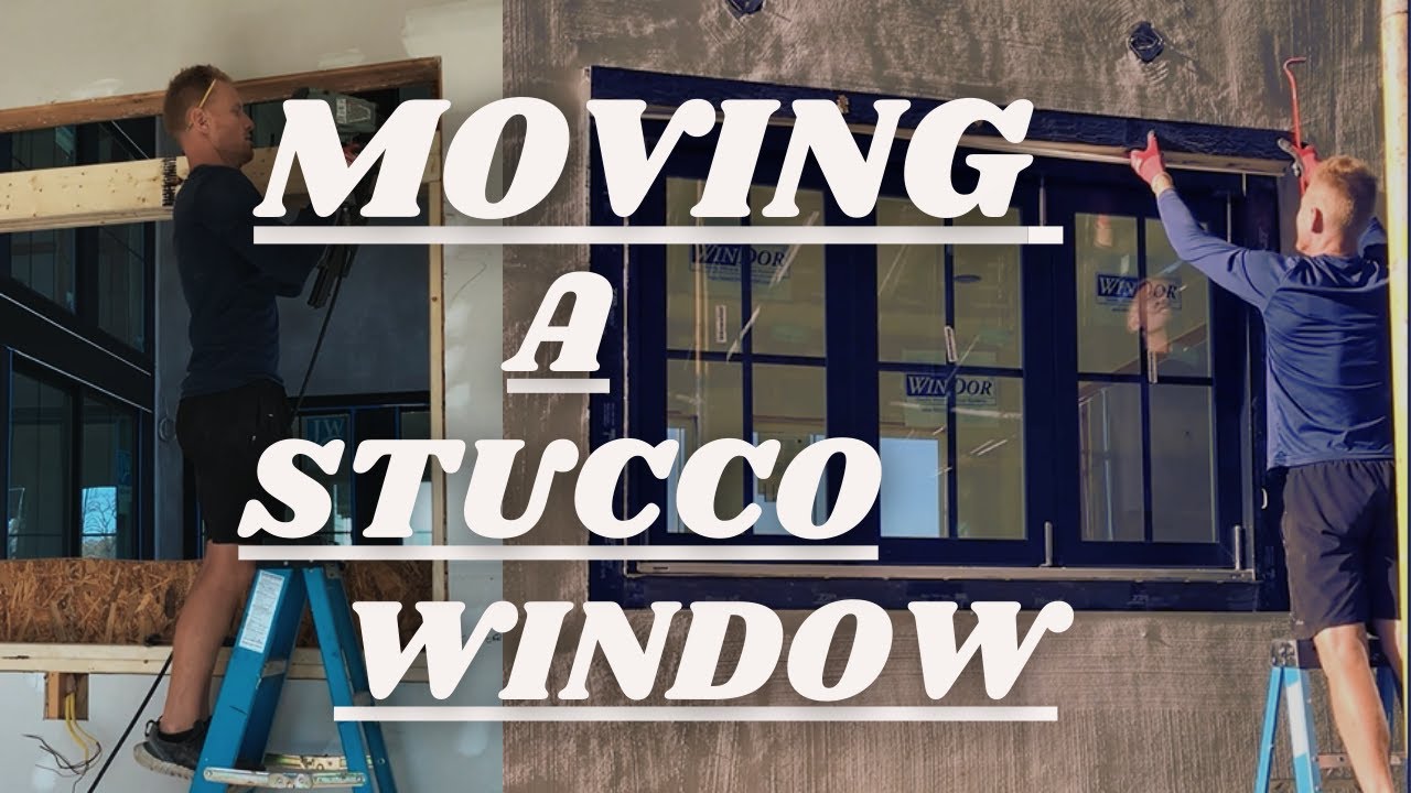 Moving a Folding Window in Stucco and Reinstalling it! #stucco #windows ...