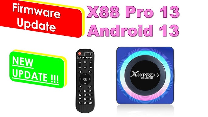 Compre X88 Pro 13 4GB+64GB 8K Ultra HD TV Box Mini Android 13.0 Smart TV Box  Com Controle Remoto - Plugue Nos Eua da China