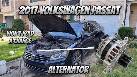 2017 VOLKSWAGEN PASSAT 1.8T | HOW TO REPLACE ALTERNATOR | WONT KEEP A CHARGE | Howto/Diy