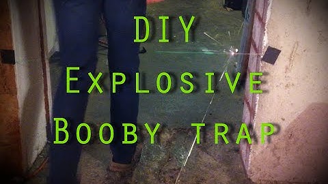 DIY Explosif booby trap april fools trap