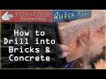 How to Drill into Bricks & Concrete with a Hammer or Rotary SDS Drill