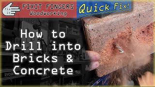 How to Drill into Bricks & Concrete with a Hammer or Rotary SDS Drill