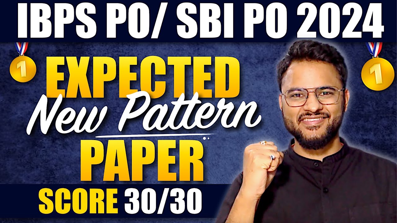 IBPS PO 2024 | Most Expected Paper+New Pattern+Timer | Alfa Banker ...