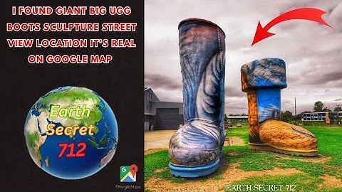 I found giant big Ugg Boots sculpture it