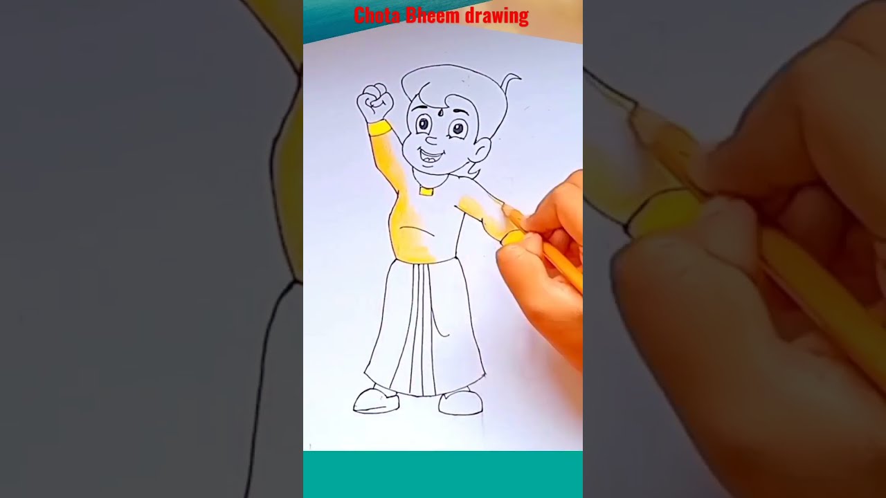 How to Draw Chota Bheem Easy | Step by step simple drawing method - YouTube