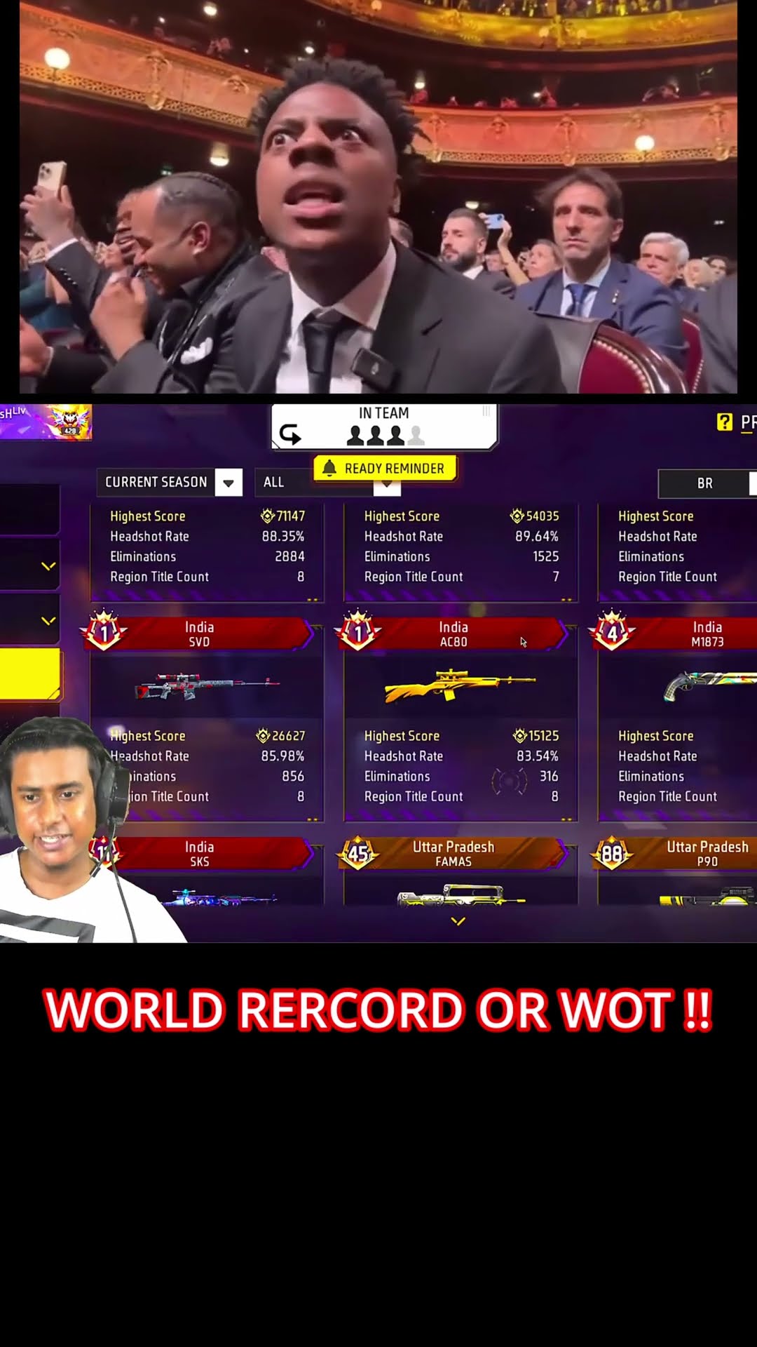 NALLA NONI SHOCKED??ADIPURUSH ROCKED? WORLD RECORD OR WHAT !!#foryou #freefire #ytshort #nxtclassy