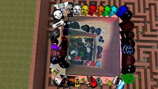 MY NAME IS ANGRY MUNCI  AUUGHH YOSHIE PLANKTON AND OBUNGA FAMILY BIG MAZE #nextbots #garrysmod