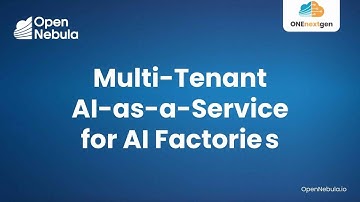 Multi-Tenant AI-as-a-Service for AI Factories