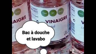 Comment détartrer, bac à douche , et lavabo