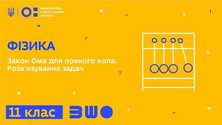 картинка: 11 клас. Фізика. Закон Ома для повного кола. Розв’язування задач