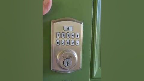 Programming a Kwikset 260 Smart Code E Lock... Charles Vail Salem Oregon
