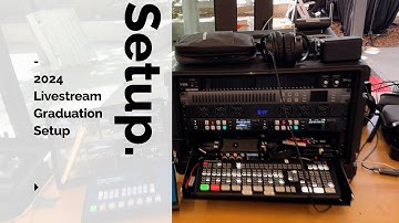 Graduation Livestream Setup 2024 with Canon PTZ and OBSbot Tail Air