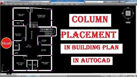 How to draw RCC column layout plan in Autocad || structural drawing