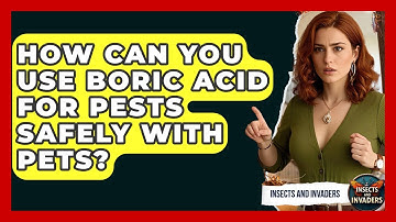 How Can You Use Boric Acid For Pests Safely With Pets? - Insects and Invaders