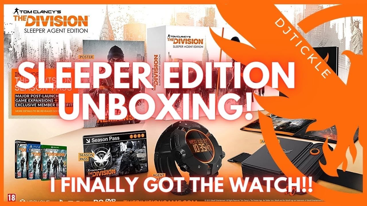 I GOT THE WATCH! UNBOXING THE DIVISION SLEEPER AGENT EDITION AT LAST