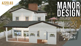 LifeAfter: Manor Design NO FORMULA Shotgun House | Tutorial   Blueprint