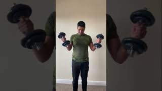 Rutina d bíceps con mancuerna, para los q entrenan en casa o gym, vídeo completo en mi canal shorts