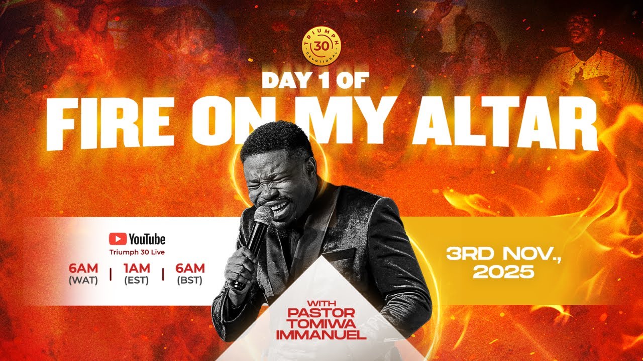 DAY 1 OF FIRE ON MY ALTAR | WITH PASTOR TOMIWA IMMANUEL | 3RD OF NOVEMBER, 2025