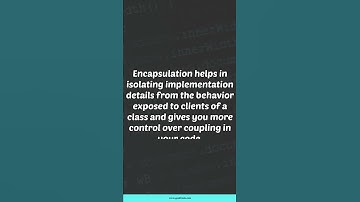 Concept of Encapsulation in Object Oriented Programming