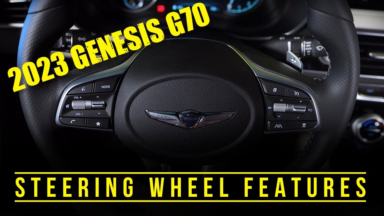2023 Genesis G70 Steering Wheel Features YouTube