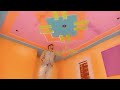 Latest Design In Masking Tape || Ceiling Design In Water Primer