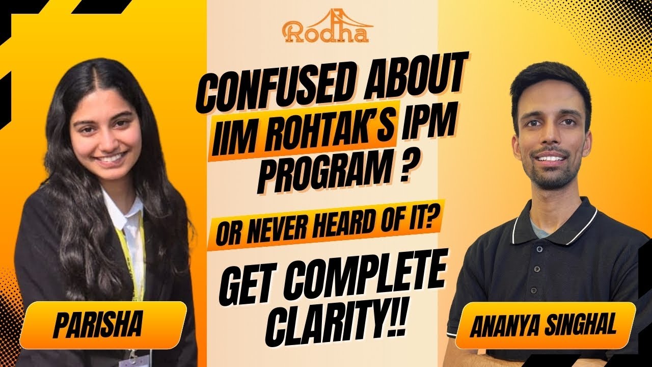 LIFE AT IIM ROHTAK | IPM PROGRAM | IPMAT PODCAST FT. PARISHA - YouTube